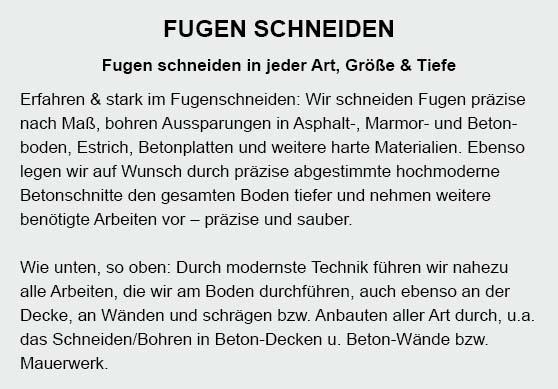 Fugen schneiden aus Ostfildern