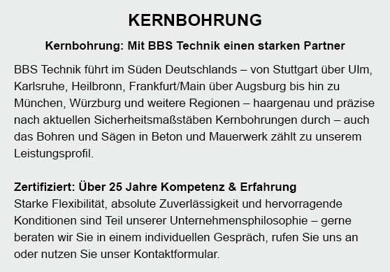 Kernbohrungen in Ostfildern